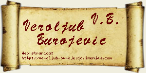 Veroljub Burojević vizit kartica